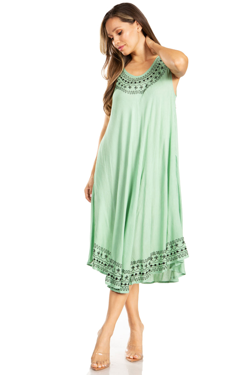 Sakkas Everyday Essentials Caftan Tank Dress / Cover Up