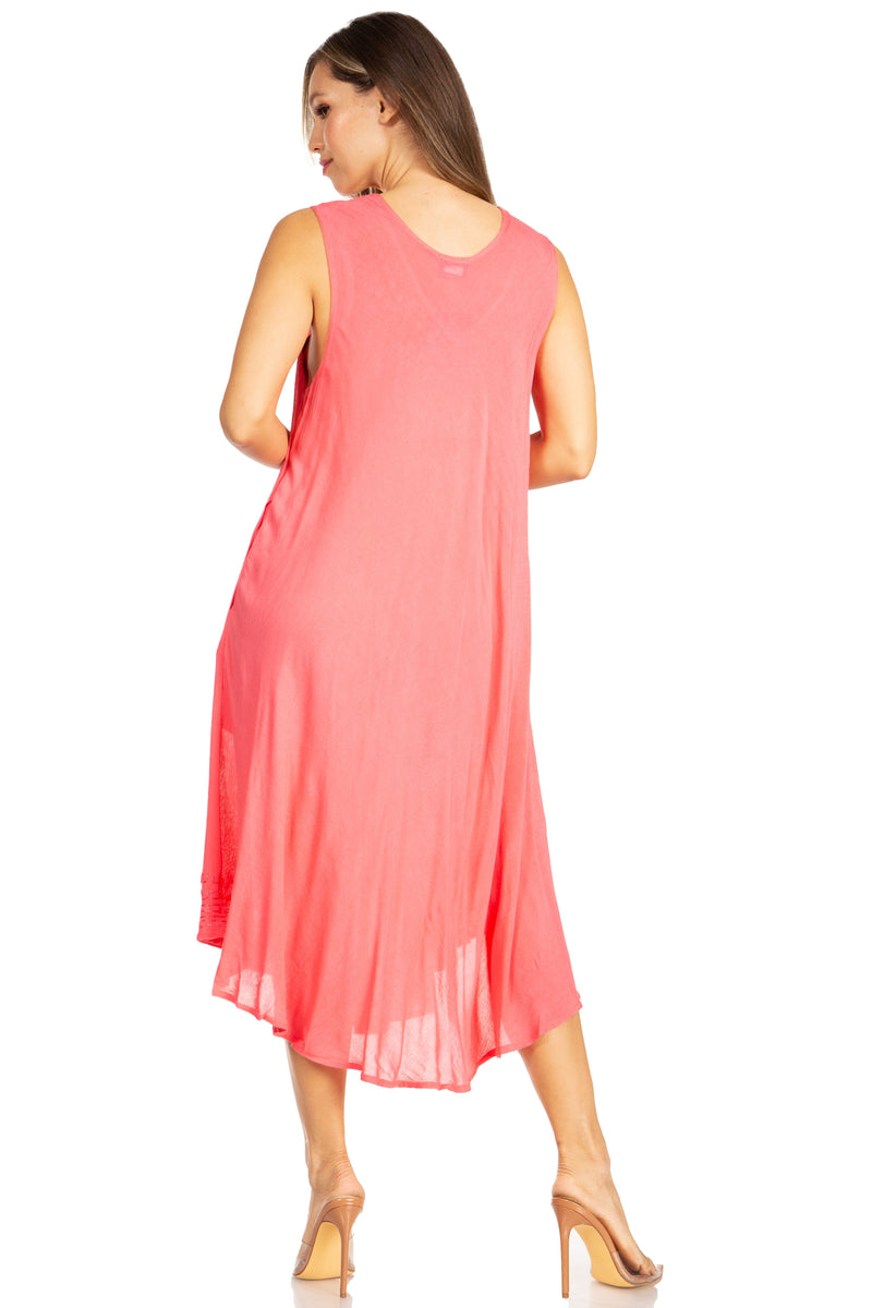 Sakkas Everyday Essentials Caftan Tank Dress / Cover Up