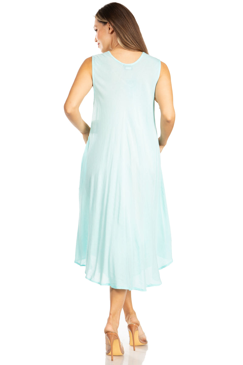 Sakkas Everyday Essentials Caftan Tank Dress / Cover Up