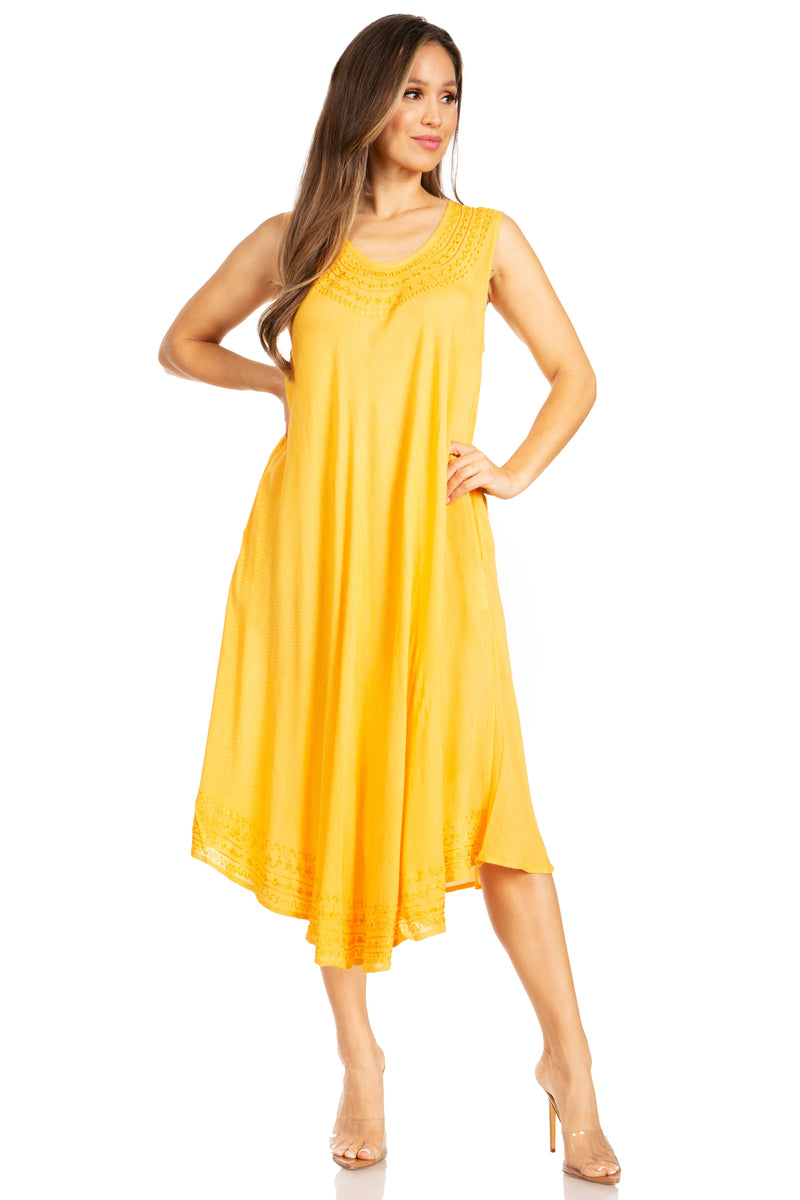 Sakkas Everyday Essentials Caftan Tank Dress / Cover Up