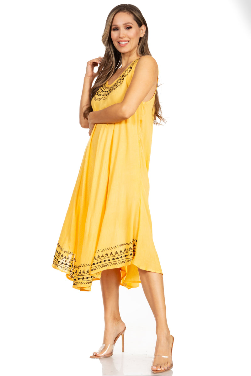 Sakkas Everyday Essentials Caftan Tank Dress / Cover Up