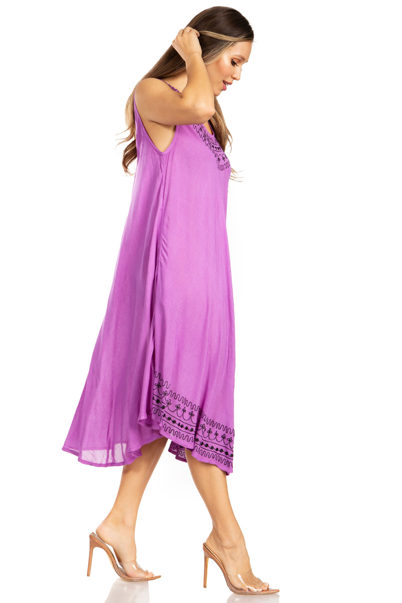 Sakkas Everyday Essentials Caftan Tank Dress / Cover Up