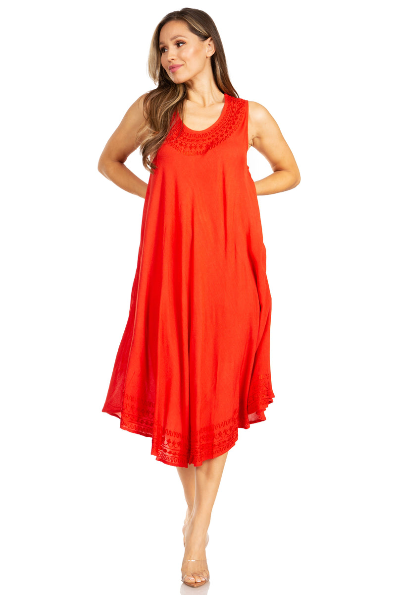 Sakkas Everyday Essentials Caftan Tank Dress / Cover Up