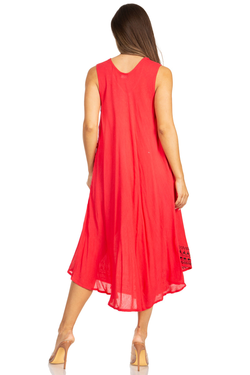 Sakkas Everyday Essentials Caftan Tank Dress / Cover Up