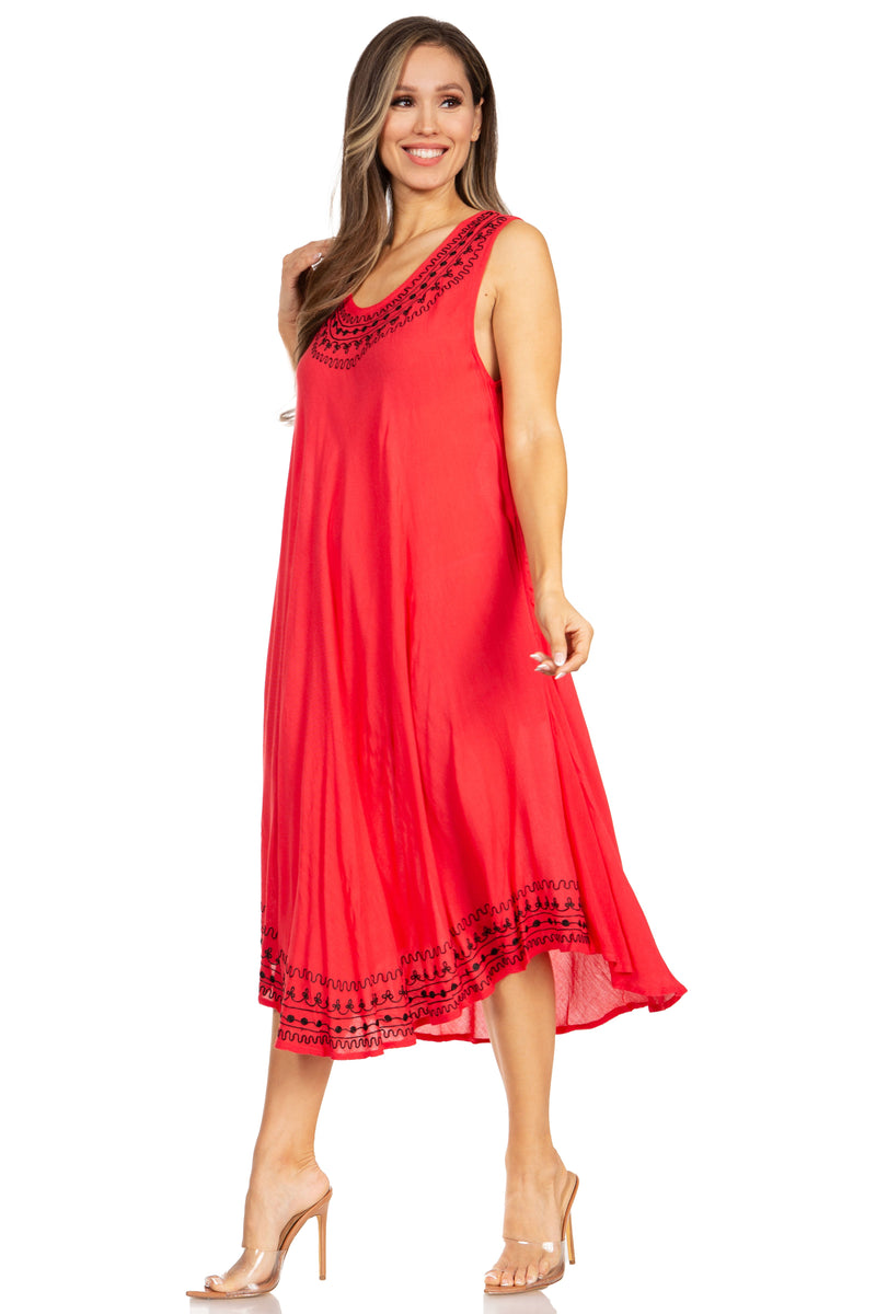 Sakkas Everyday Essentials Caftan Tank Dress / Cover Up