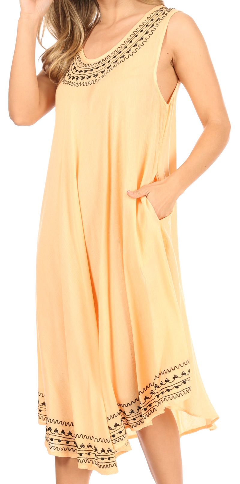 Sakkas Everyday Essentials Caftan Tank Dress / Cover Up