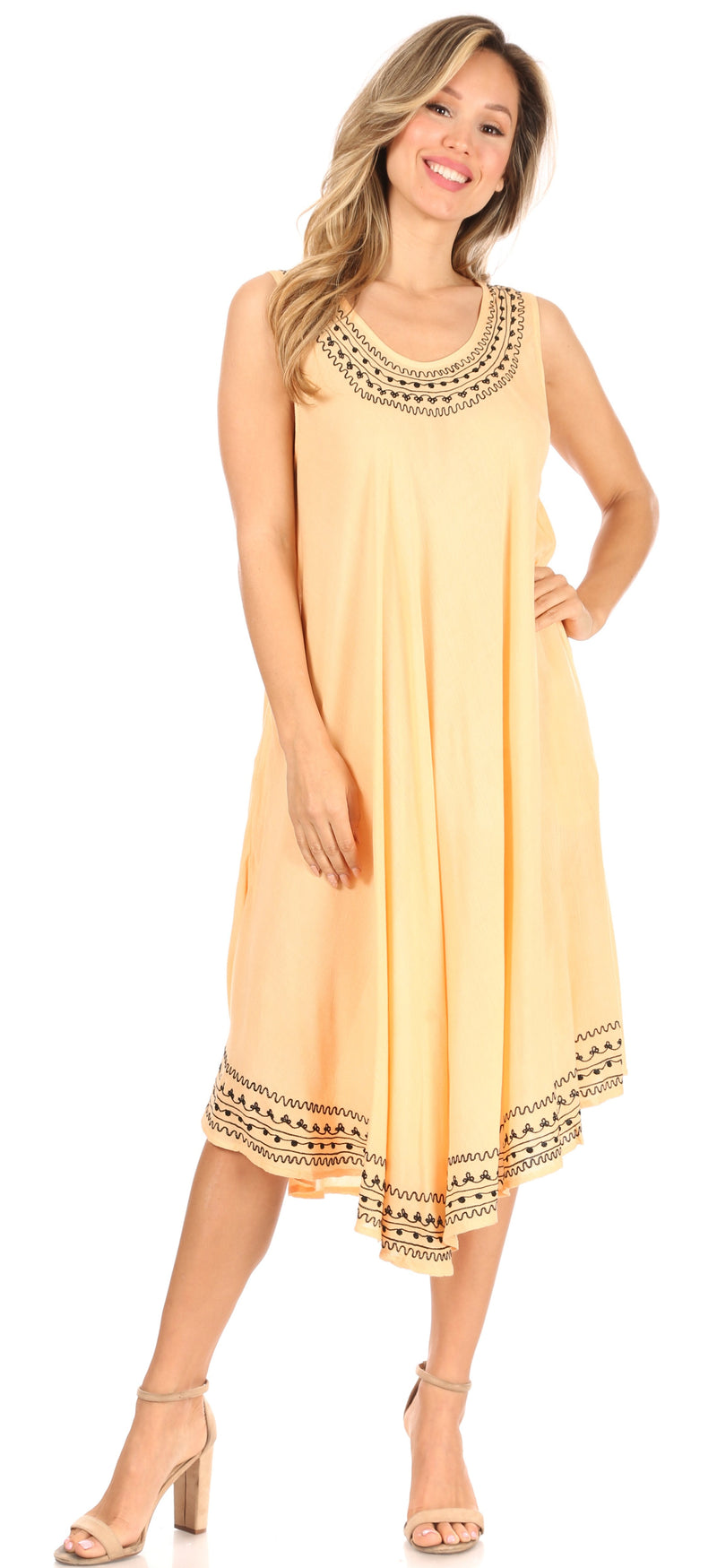 Sakkas Everyday Essentials Caftan Tank Dress / Cover Up