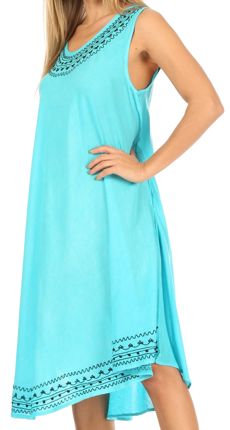 Sakkas Everyday Essentials Caftan Tank Dress / Cover Up