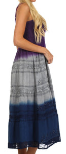 Sakkas Adelina Embroidered Rayon Dress