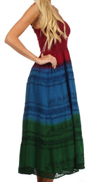 Sakkas Adelina Embroidered Rayon Dress