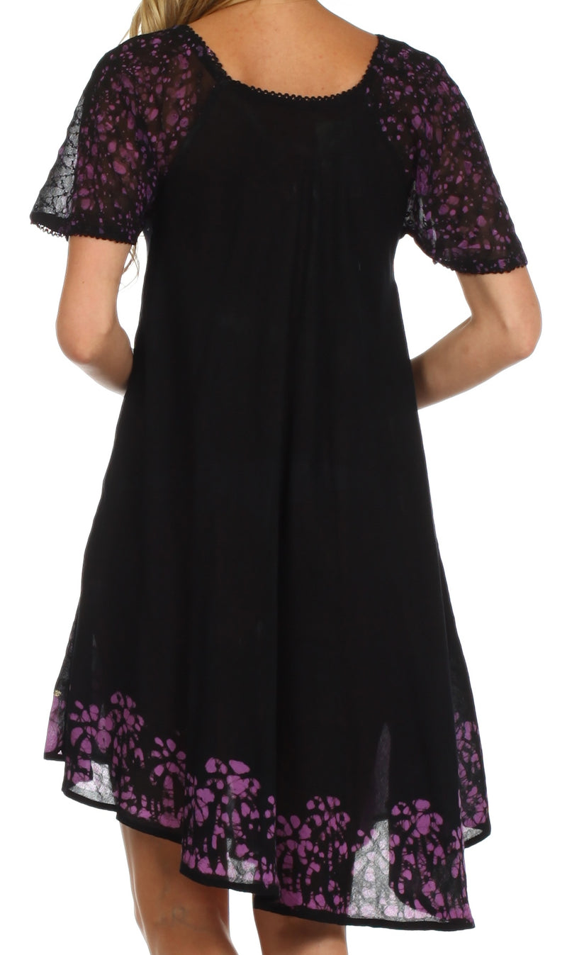 Sakkas Royal Palm Batik Dress / Cover Up