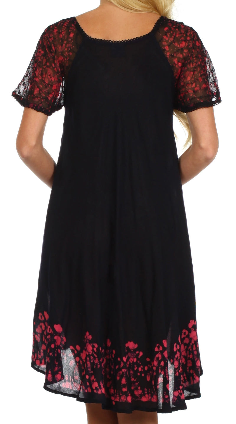 Sakkas Royal Palm Batik Dress / Cover Up