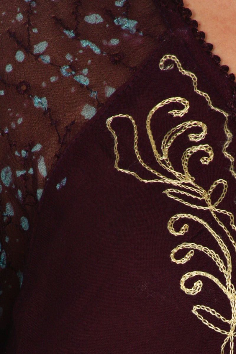 Sakkas Royal Palm Batik Dress / Cover Up