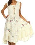Sakkas Fairy Maiden Corset Style Dress#color_Ivory