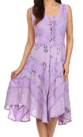 Sakkas Fairy Maiden Corset Style Dress#color_Lilac