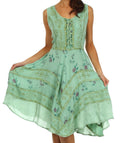 Sakkas Fairy Maiden Corset Style Dress#color_SpearMint