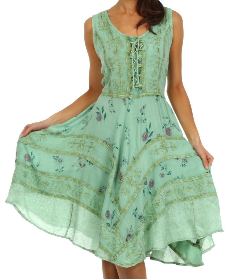 Sakkas Fairy Maiden Corset Style Dress