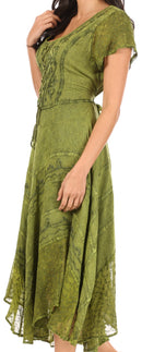 Sakkas Marigold Embroidered Fairy Dress