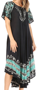 Sakkas Sara Batik CaftanTank Dress / Cover Up