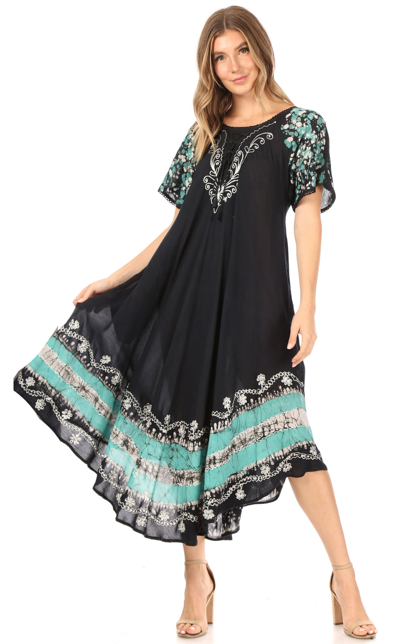 Sakkas Sara Batik CaftanTank Dress / Cover Up