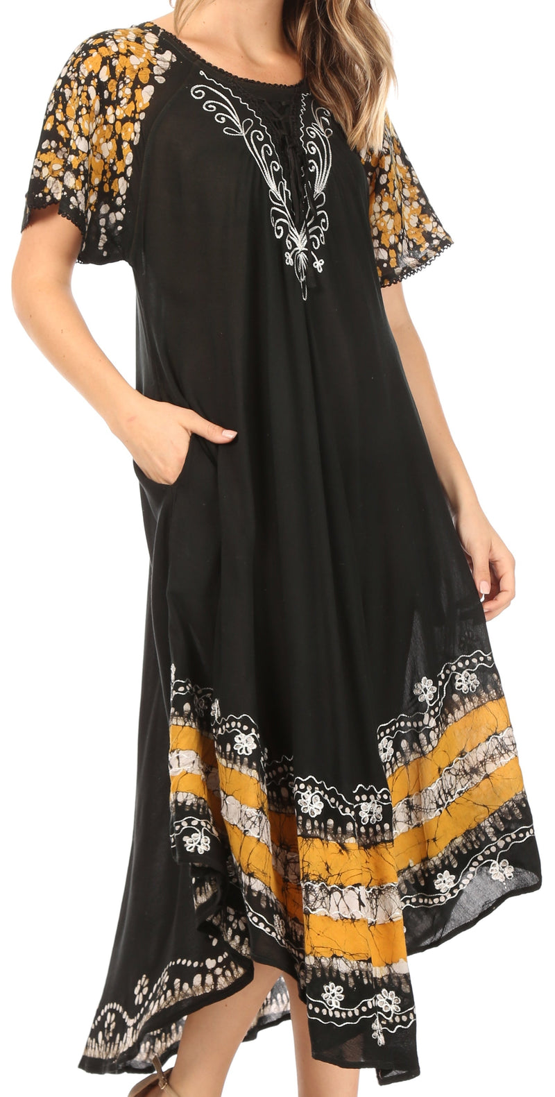 Sakkas Sara Batik CaftanTank Dress / Cover Up