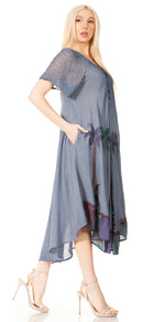 Sakkas Kai Palm Tree Caftan Tank Dress / Cover Up