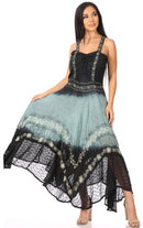 Sakkas Shauna Women's Sleeveless Long Maxi Corset Casual Summer Dress Adjustable