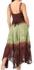 Sakkas Shauna Women's Sleeveless Long Maxi Corset Casual Summer Dress Adjustable