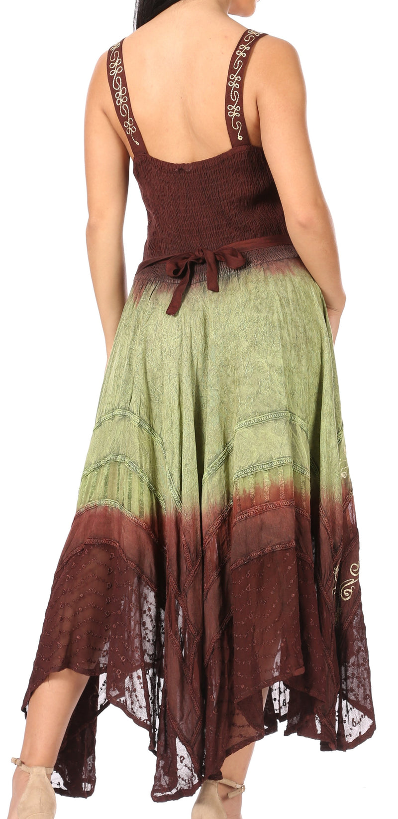 Sakkas Shauna Women's Sleeveless Long Maxi Corset Casual Summer Dress Adjustable