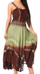 Sakkas Shauna Women's Sleeveless Long Maxi Corset Casual Summer Dress Adjustable