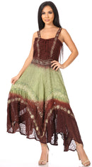 Sakkas Shauna Women's Sleeveless Long Maxi Corset Casual Summer Dress Adjustable