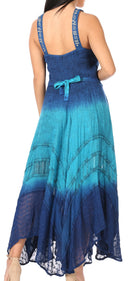 Sakkas Shauna Women's Sleeveless Long Maxi Corset Casual Summer Dress Adjustable