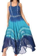 Sakkas Shauna Women's Sleeveless Long Maxi Corset Casual Summer Dress Adjustable