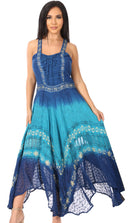 Sakkas Shauna Women's Sleeveless Long Maxi Corset Casual Summer Dress Adjustable