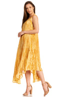 Sakkas Kara Long Draped Sleeveless Marbled Caftan Dress / Cover Up