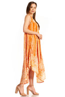 Sakkas Alexis Embroidered Long Sleeveless Floral Caftan Dress / Cover Up