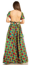 Sakkas Sandy Sexy Backless Year Around Long Maxi Infinity Dress Many Ways To Wear