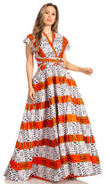 Sakkas Sandy Sexy Backless Year Around Long Maxi Infinity Dress Many Ways To Wear#color_207-White