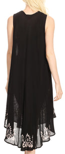 Sakkas Esme Women's Casual Midi Loose Fit Sleeveless Tank Dress Cover-up