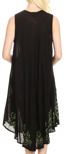Sakkas Esme Women's Casual Midi Loose Fit Sleeveless Tank Dress Cover-up