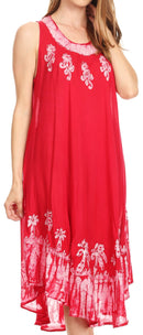 Sakkas Tina Women's Casual Summer Maxi Loose Fit Sleeveless Tank Dress