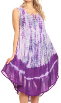 Sakkas Etta Women's Sleeveless Casual Summer Maxi Loose Fit Tie Dye Long Dress  #color_C-2