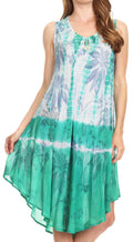 Sakkas Etta Women's Sleeveless Casual Summer Maxi Loose Fit Tie Dye Long Dress  #color_C-6
