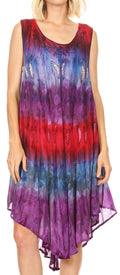Sakkas Mita Women's Midi Loose Sleeveless Casual Sundress Tank Dress Cover-up#color_17104-C3