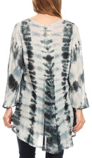 Sakkas Gilda Women's Summer Casual Short/ Long Sleeve Swing Dress Tunic Cover-up