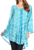 Sakkas Gilda Women's Summer Casual Short/ Long Sleeve Swing Dress Tunic Cover-up