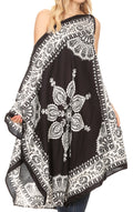 Sakkas Mari Women's Casual Beach Summer Sleeveless Sundress Adjustable Strap Dress#color_1949-Black