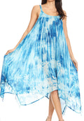 Sakkas Lorella Women's Spaghetti Strap Casual Summer Sleeveless Dress  #color_19274-Turquoise