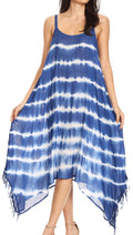Sakkas Lorella Women's Spaghetti Strap Casual Summer Sleeveless Dress  #color_RoyalBlue
