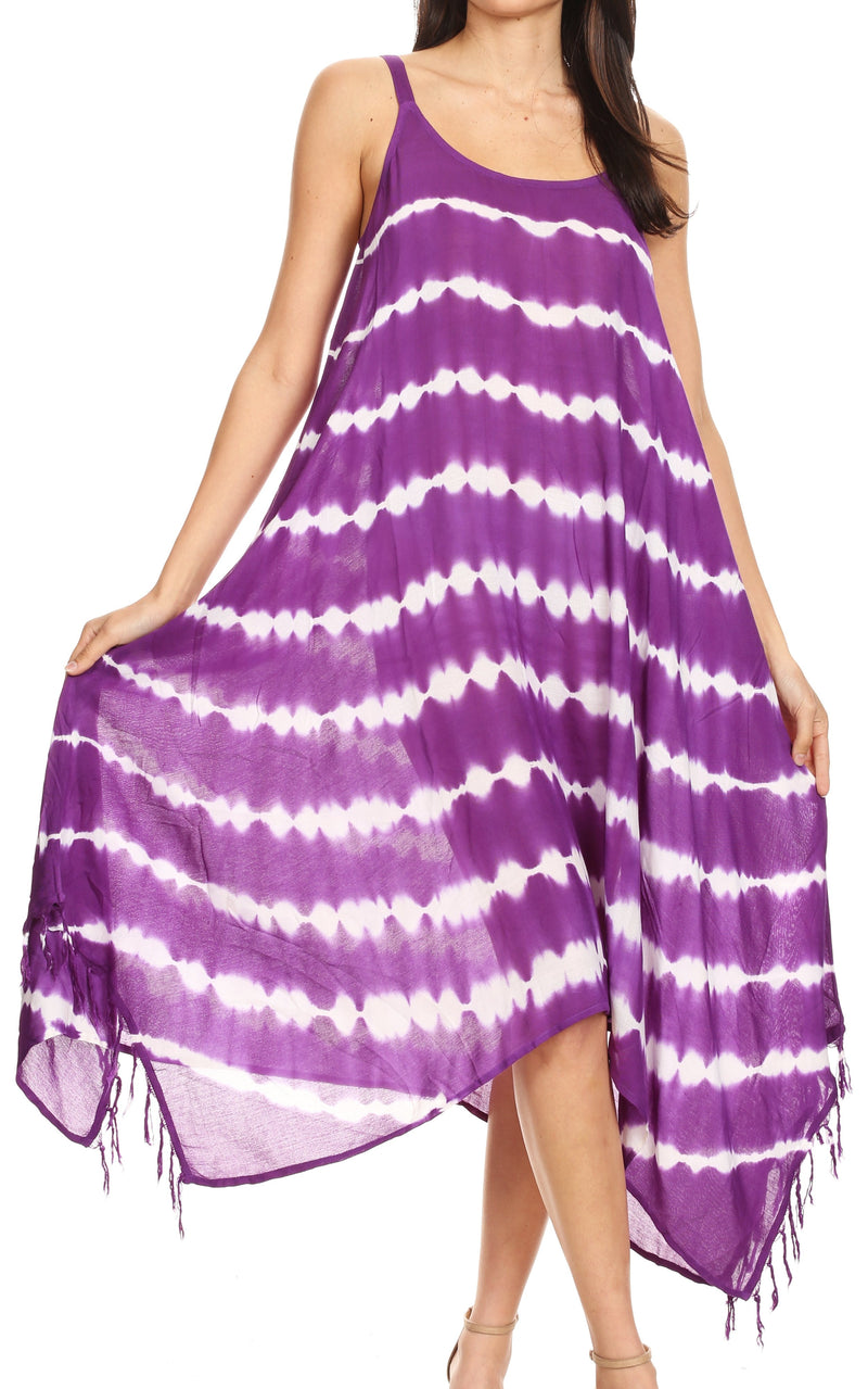 Sakkas Lorella Women's Spaghetti Strap Casual Summer Sleeveless Dress